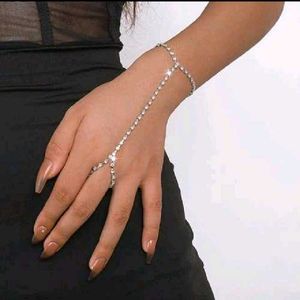 Sparkling Rhinestone Hand Chain Bracelet