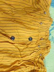 Striped Mustard Top