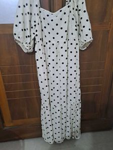 zudio Chic Polka Dot Maxi Dress