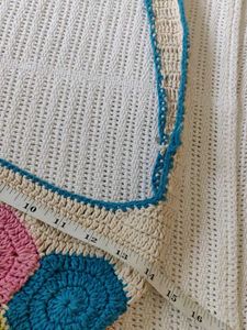 Boho Hexagon Crochet Shoulder Bag