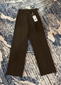 [PRICE-REDUCED] Coffee-Brown Pintuck Korean Pants