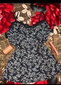 💙Blue Trim Lace Cami Top 💙