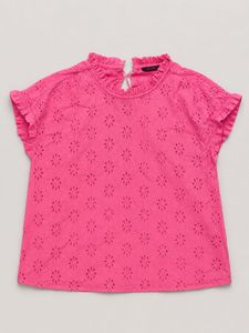 Fuchsia Broderie Anglaise Top