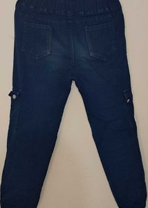 Dark Wash Cargo Jeans