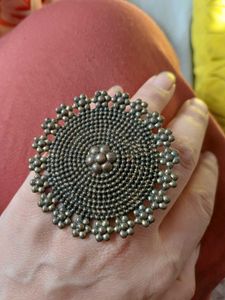 Boho oxidized Ring Set of 2