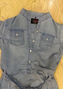 denim shirt dress