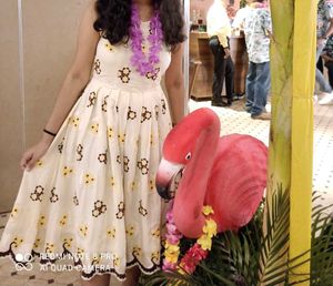 Cute Cream Floral Print Sundress