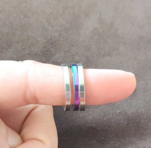 Set Of 3 Rainbow Alloy SterlingSilver Plated Rings