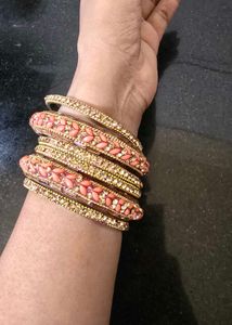 Set of Elegant Beaded Bangles