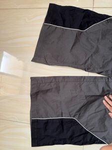 Grey Wide Leg Track Pants