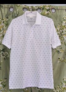 Classic Polo Shirt with Subtle Pattern