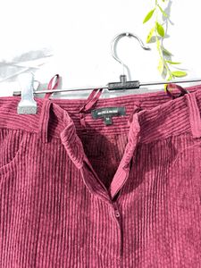 Maroon Corduroy Pants
