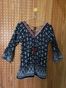 Boho Chic Printed Tunic Top