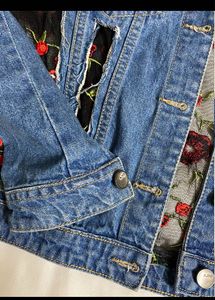 Embroidered Y2k Denim Jacket