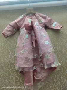 Black Comfortable jeans and baby girl dress