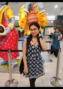 Navy Blue Sleeveless Short Kurti