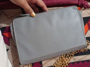Chic Grey Quilted Crossbody Bag