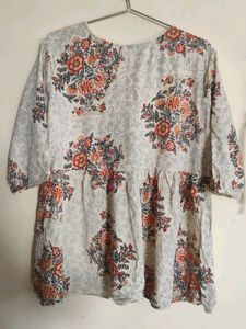 Floral Print Kurta