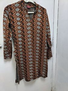 Brown Woolen Kurti