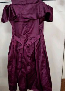 Burgundy Party Dress