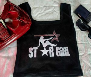 Trendy Black Star girl Tank Top💋