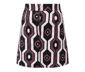 Geometric Print Mini Skirt