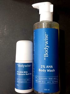 Bodywise Underarm Roll On & Body Wash Set