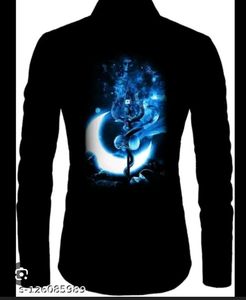 New Bholenath Print Shirt Febric