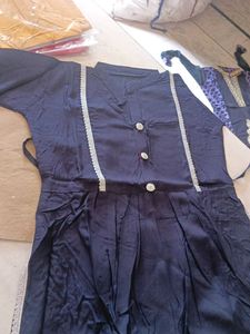 Elegant Navy Blue Kurta