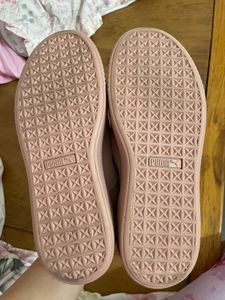 Puma Pink Suede Sneakers