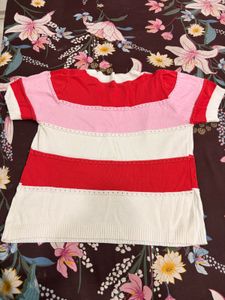 Striped Short Sleeve Top