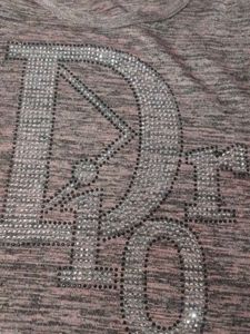 Sparkly Embellished "Dior" Top