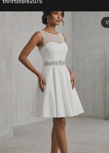Elegant White Cocktail Dress
