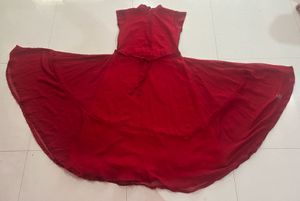 Elegant Red Maxi Dress