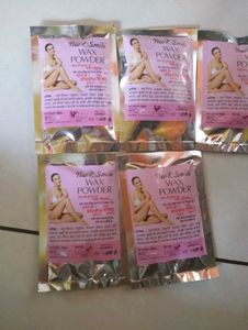 wax powder, hair removal  , 5 pack =250 gram