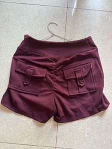 Burgundy Athletic Shorts
