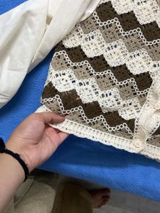 Crochet Knit Cardigan