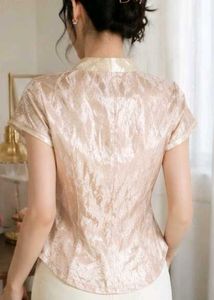 Elegant Champagne Textured top