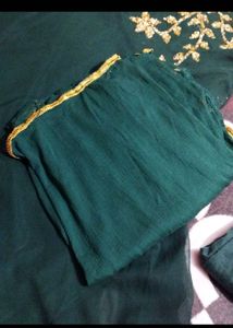 Elegant Emerald Green frock Set