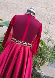 velvet and satin gown ❤️🍁