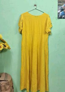 Vibrant Yellow Kurti Dress