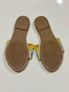 Beaded "Fashion Queen" Flat Sandals