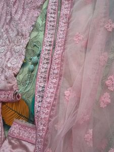 Exquisite Pink Embroidered lehenga