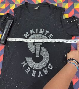 Sparkly Cold Shoulder Top