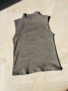 Sleek High-Neck Sleeveless Top