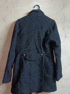 Classic Dark Grey Wool Blend Coat