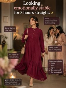 Wine Mood Dress🍷✨Main Character Energy