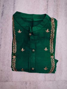 Elegant Emerald Green Kurta