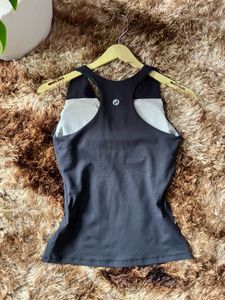 Stylish Black Activewear Tank Top