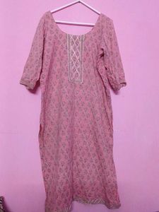 Pretty Pink Floral Kurta